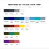 tank top color chart - Psychonauts Shop